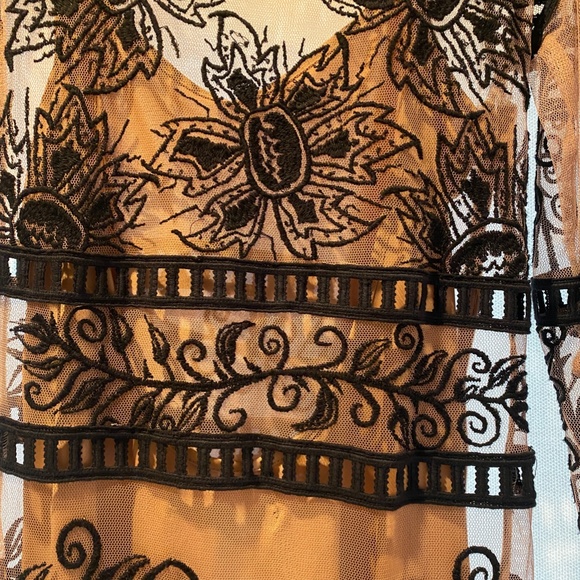 Gorgeous For Love and Lemons Black & Nude Dress, Small!! - Picture 3 of 7